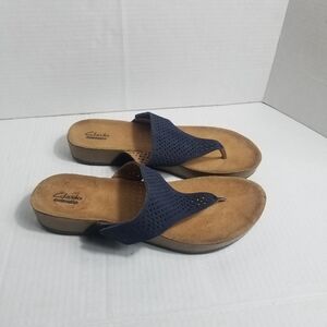 CLARKS COLLECTION WOMEN'S BLUE SANDALS SIZE 9